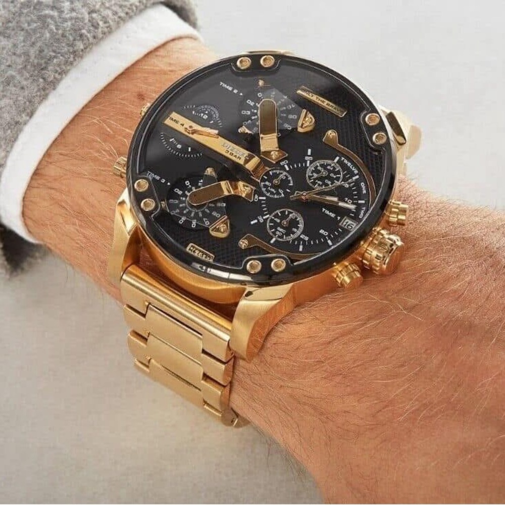 DZ7333 - Diesel Men’s Mr. Daddy 2.0 Gold-Tone Chronograph Watch - Picture 13 of 13